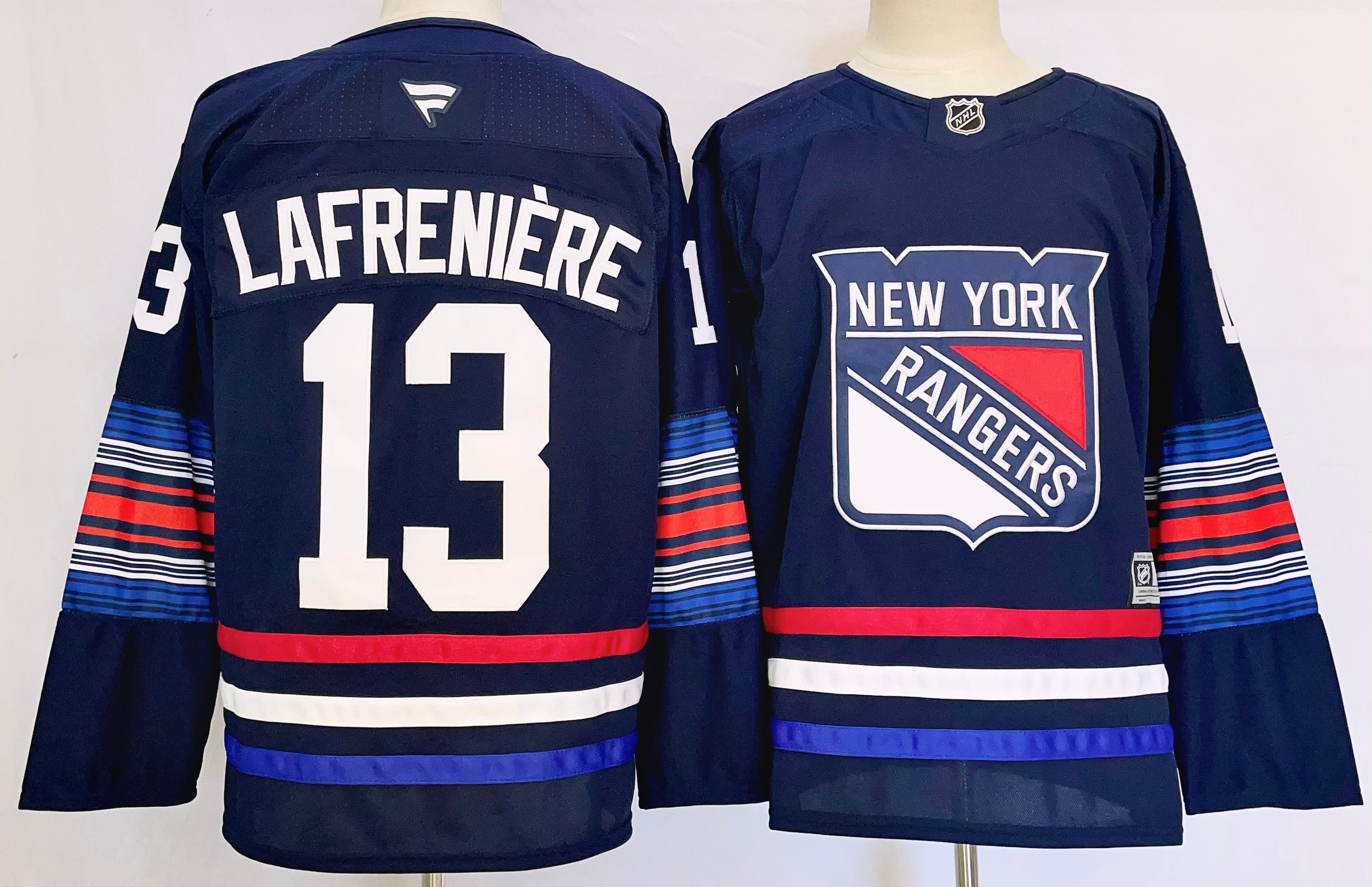 Men New York Rangers #13 Lafreniere Drak Blue 2025 Home Premier Player NHL Jersey->new york rangers->NHL Jersey
